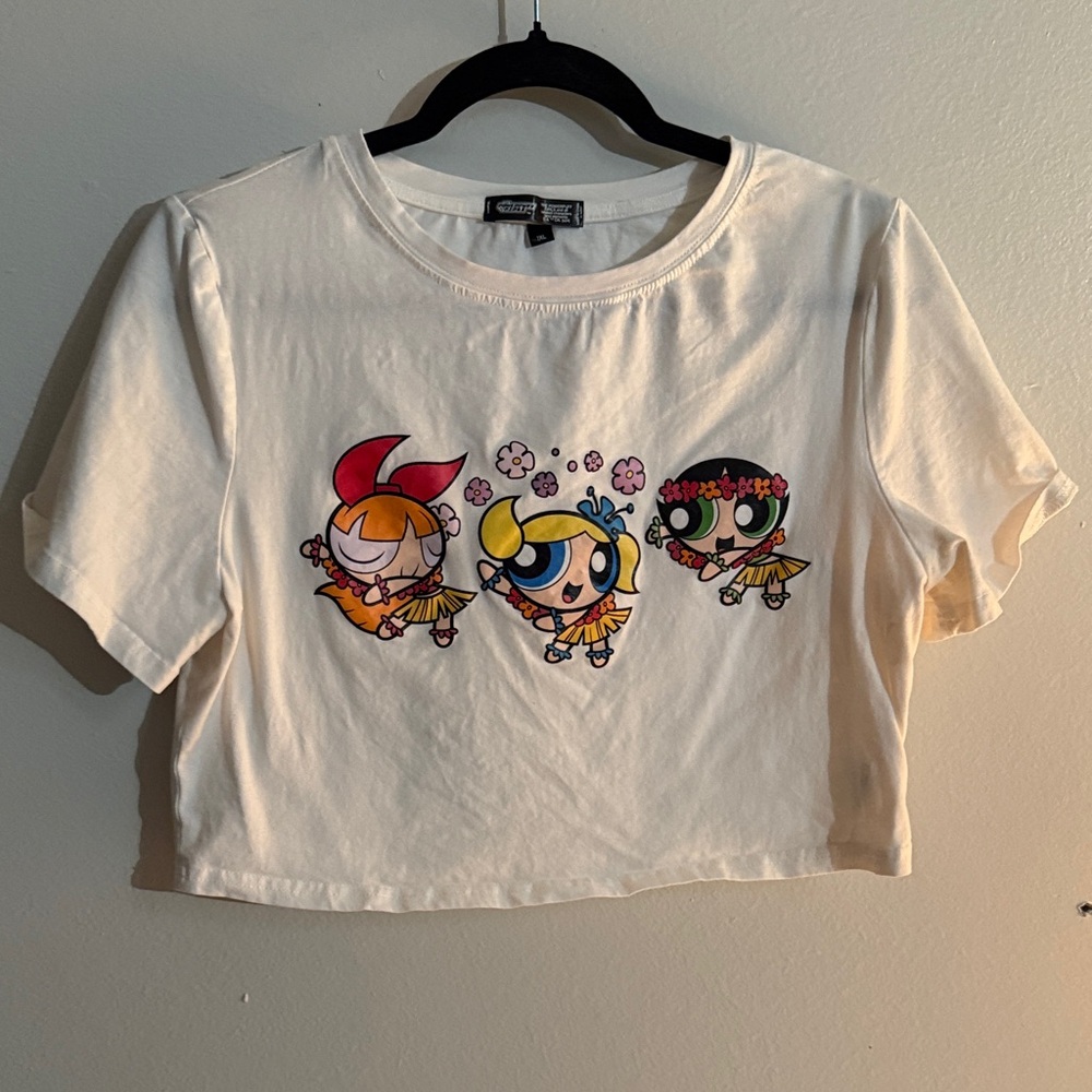 Cartoon Network Cream Powerpuff Girls Kids T-Shirt